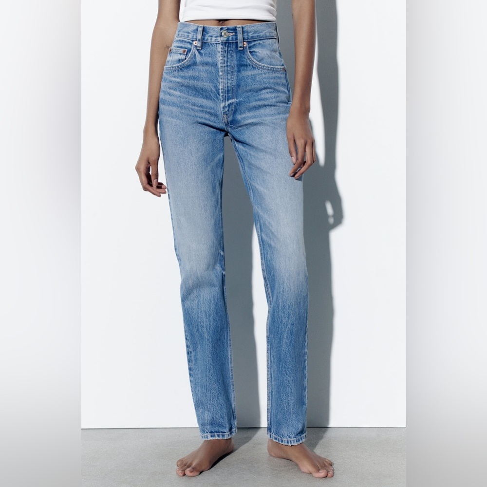 Zara straight jeans